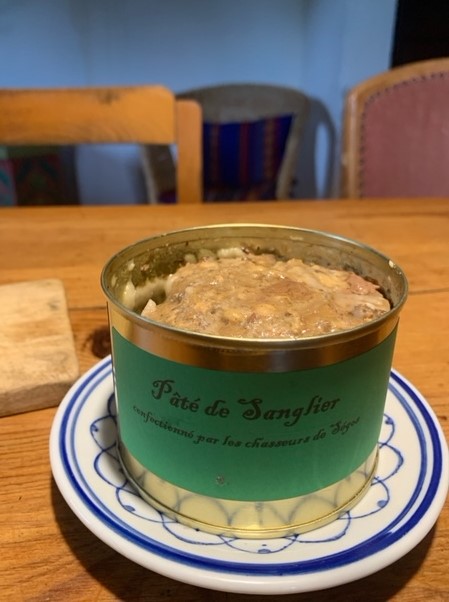 Hunters own wild boar pate